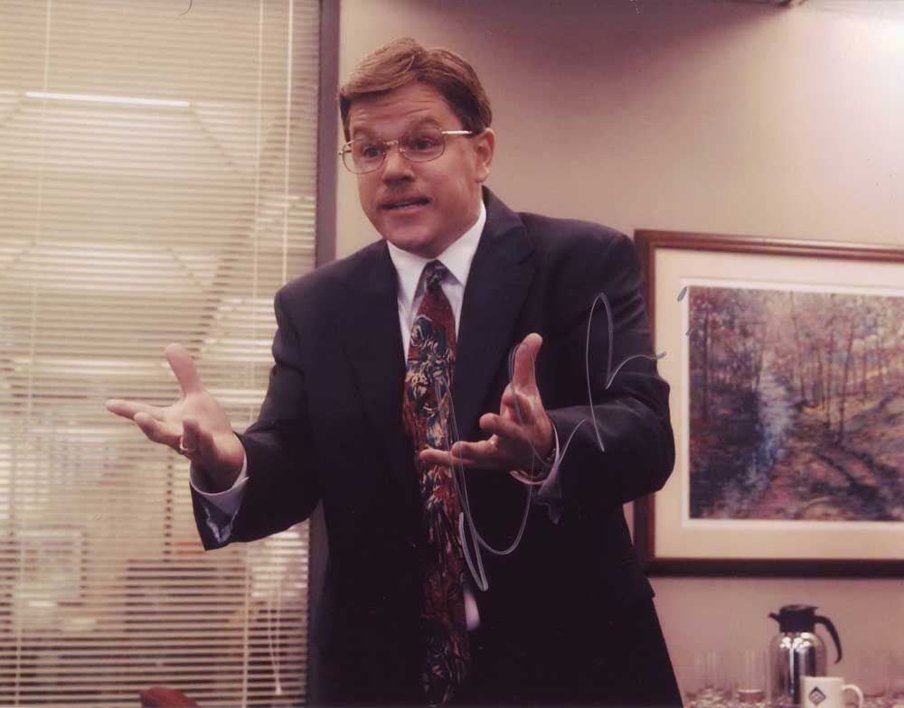 Matt Damon in-person autographed photo