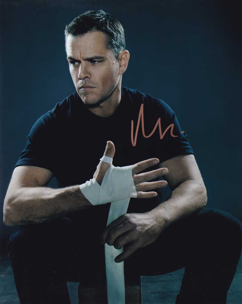 Matt Damon in-person autographed photo