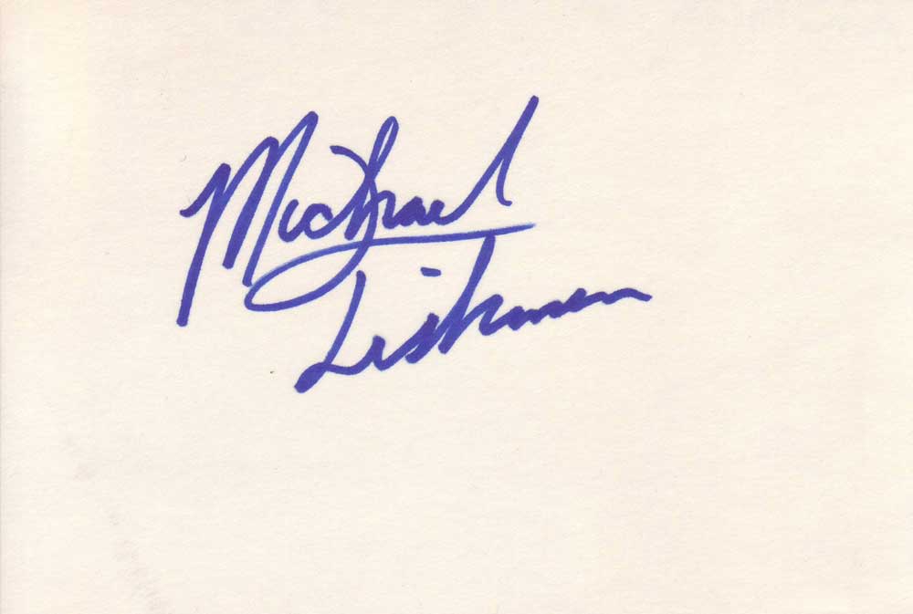 Michael Fishman Autographed Index Card