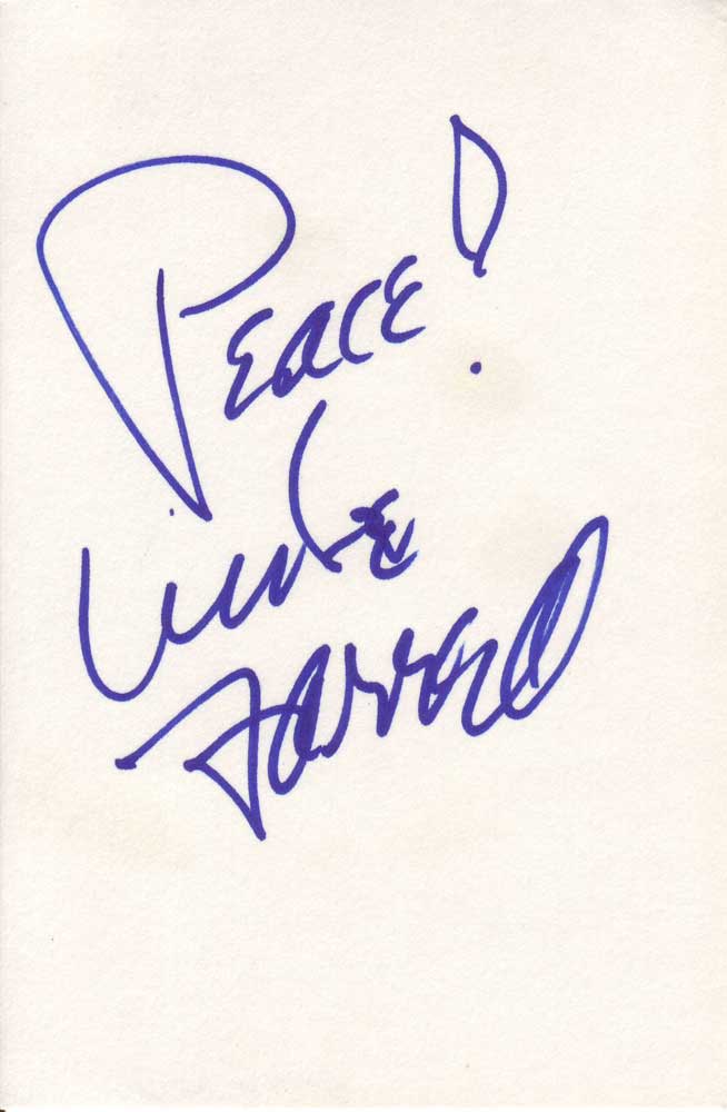 Mike Farrell Autographed Index Card