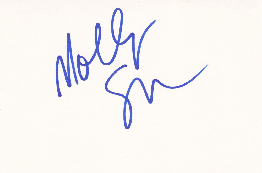 Molly Shannon Autographed Index Card