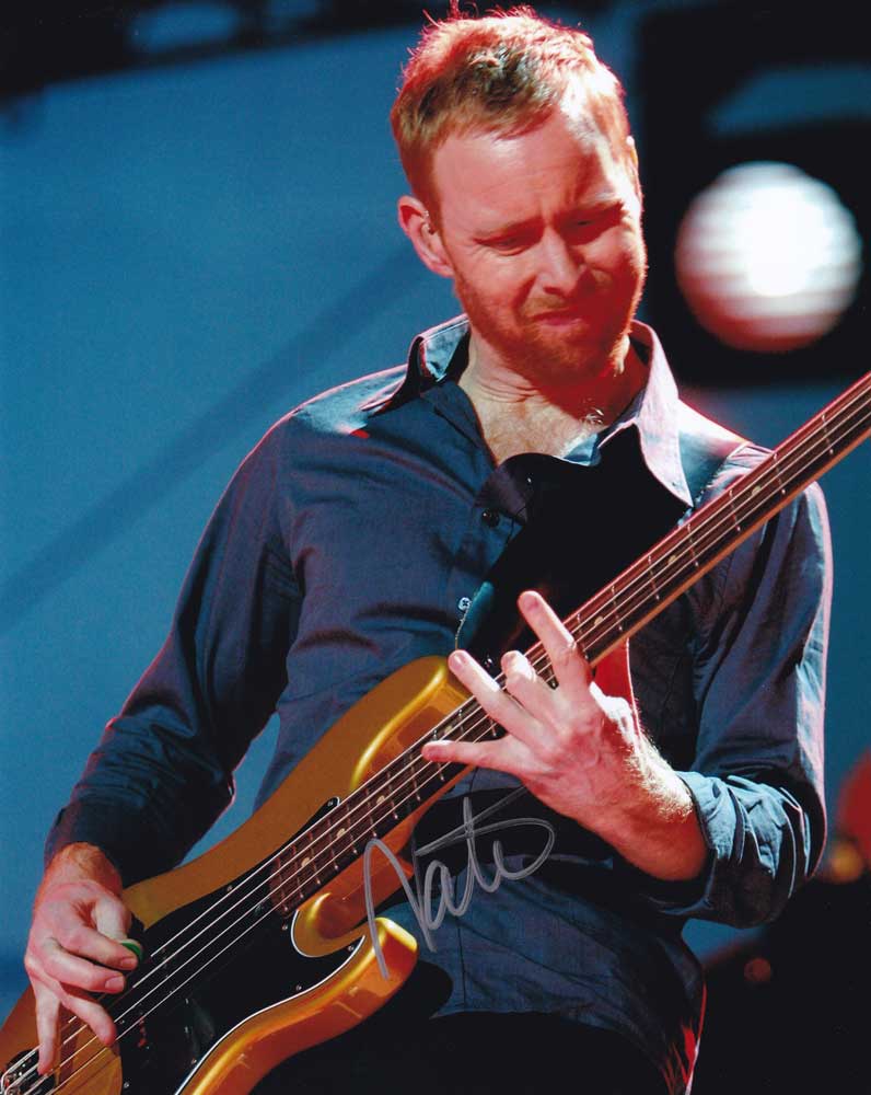 Nate Mendel in-person autographed photo Foo Fighters