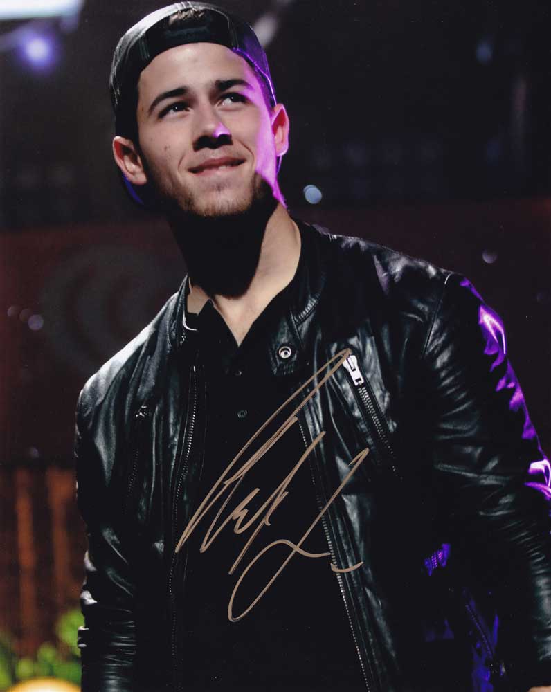 Nick Jonas in-person autographed photo