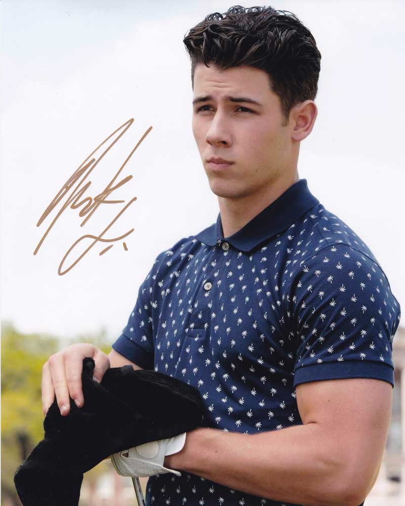 Nick Jonas in-person autographed photo