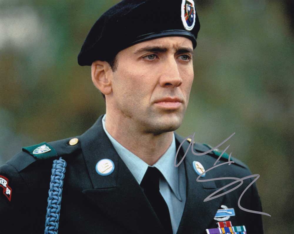 Nicolas Cage in-person autographed photo