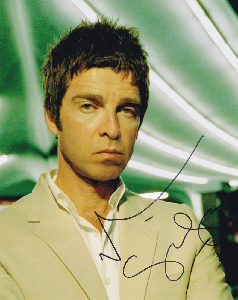 Noel Gallagher in-person autographed photo Oasis