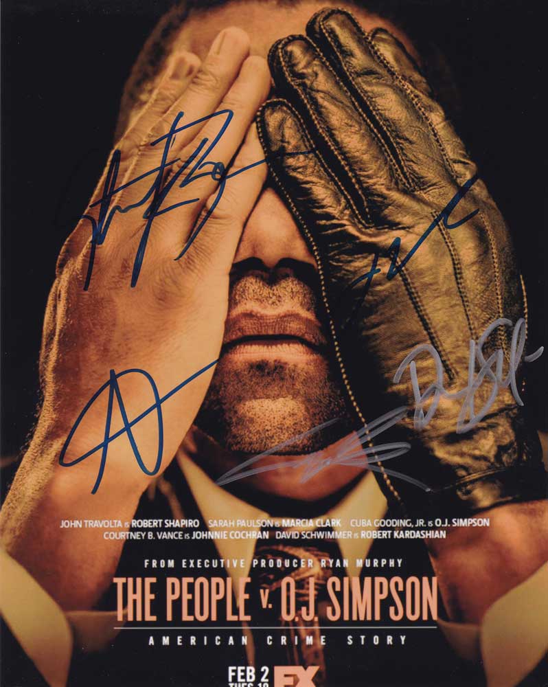 The People V. O.J. Simpson  In-person autographed Cast Photo