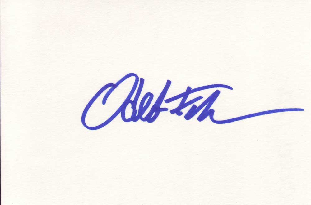 Oded Fehr Autographed Index Card