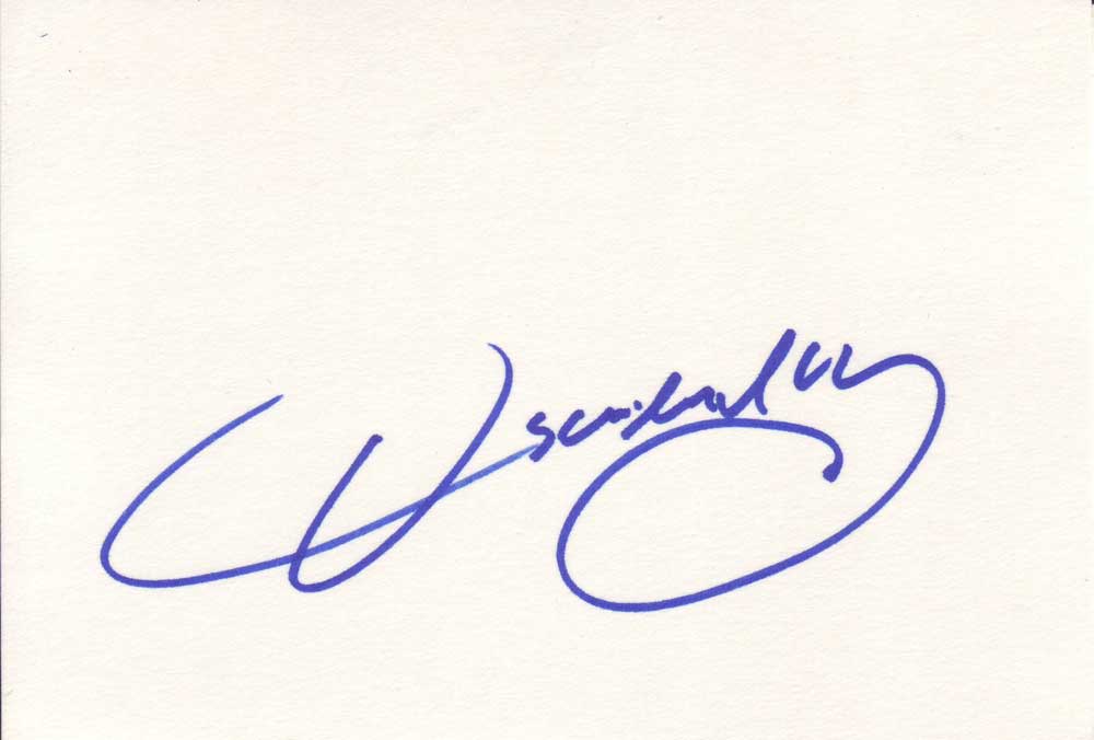 Oscar De La Hoya Autographed Index Card