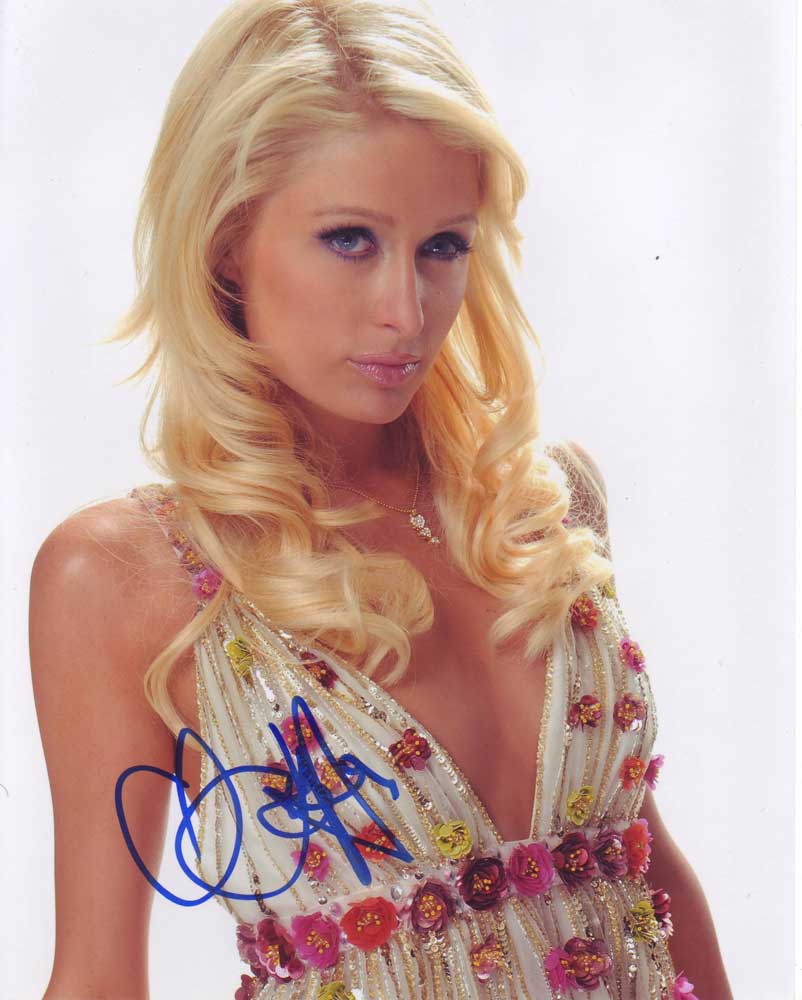 Paris Hilton in-person autographed photo