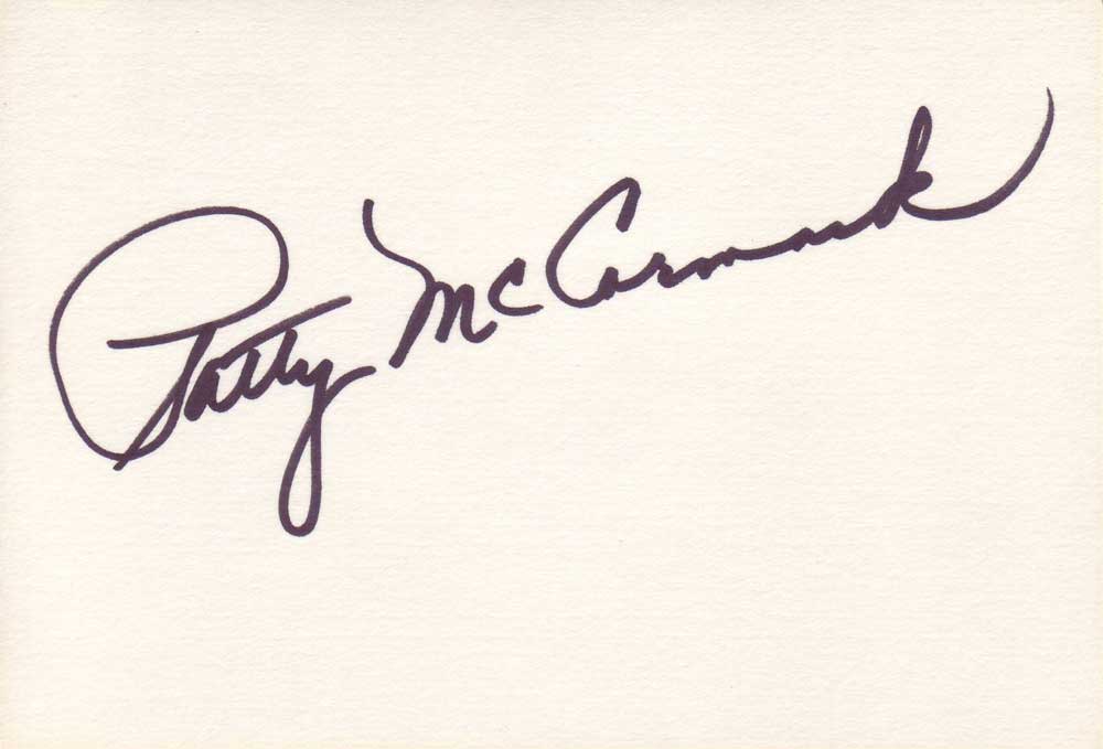 Patty McCormack Autographed Index Card