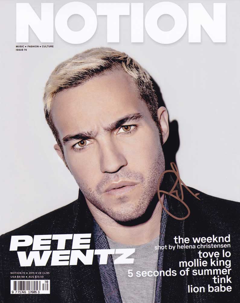 Pete Wentz in-person autographed photo