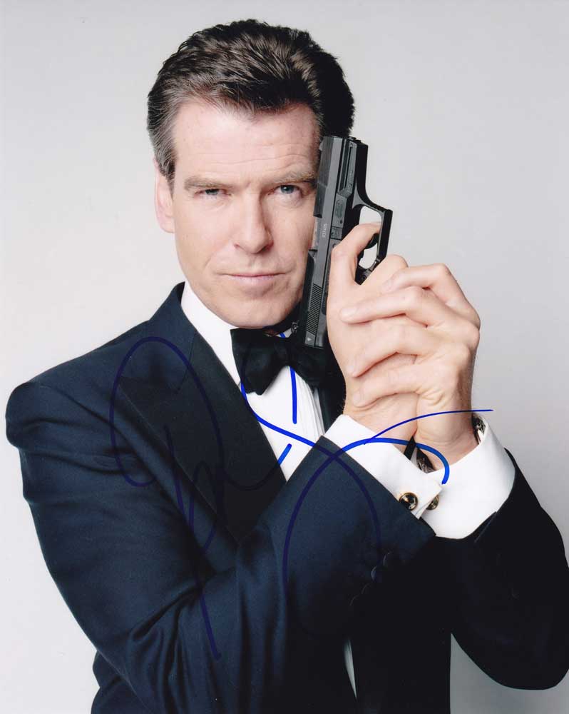 Pierce Brosnan in-person autographed photo