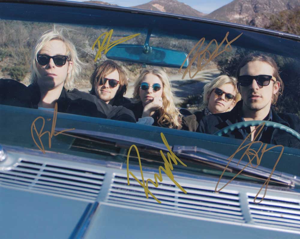 R5 In-person Autographed Group Signed Band Photo