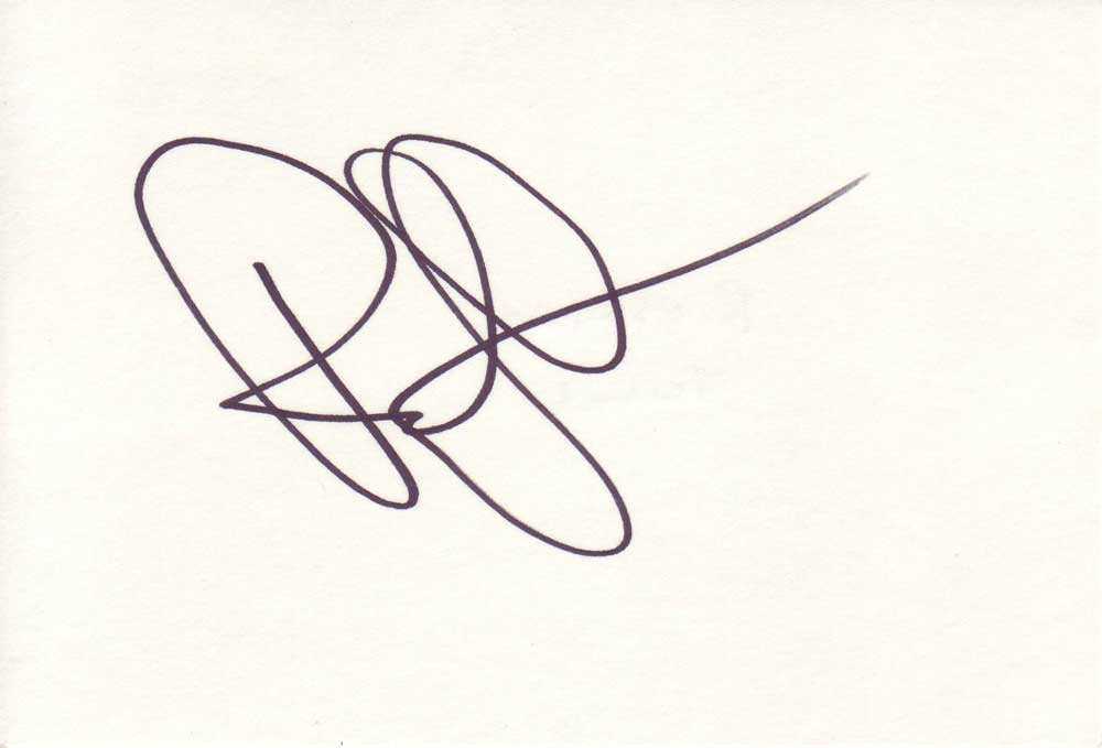 Rashida Jones Autographed Index Card