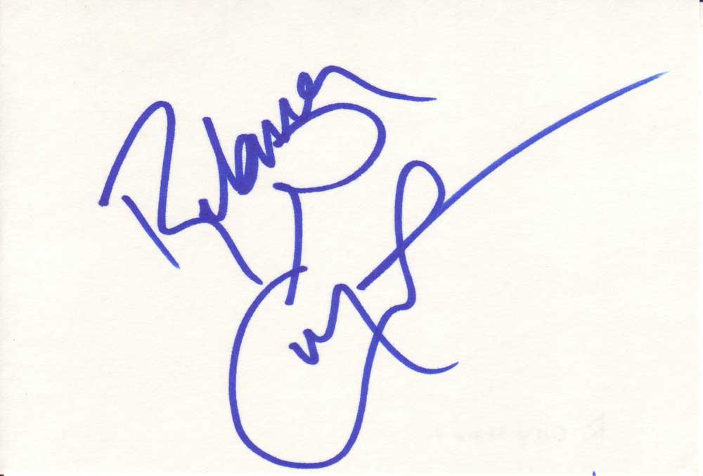 Rebecca Gayheart Autographed Index Card