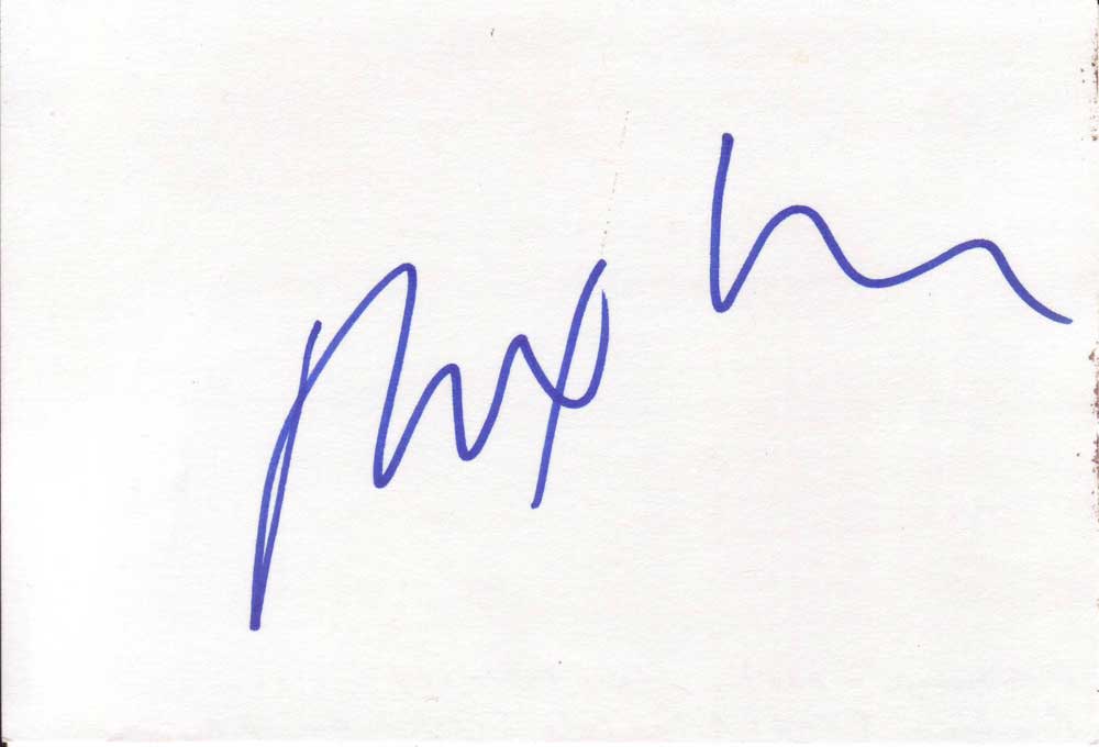 Rex Lee Autographed Index Card