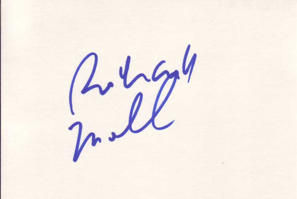 Richard Moll Autographed Index Card