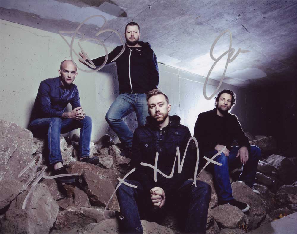 Rise Against In-person Autographed Group Photo
