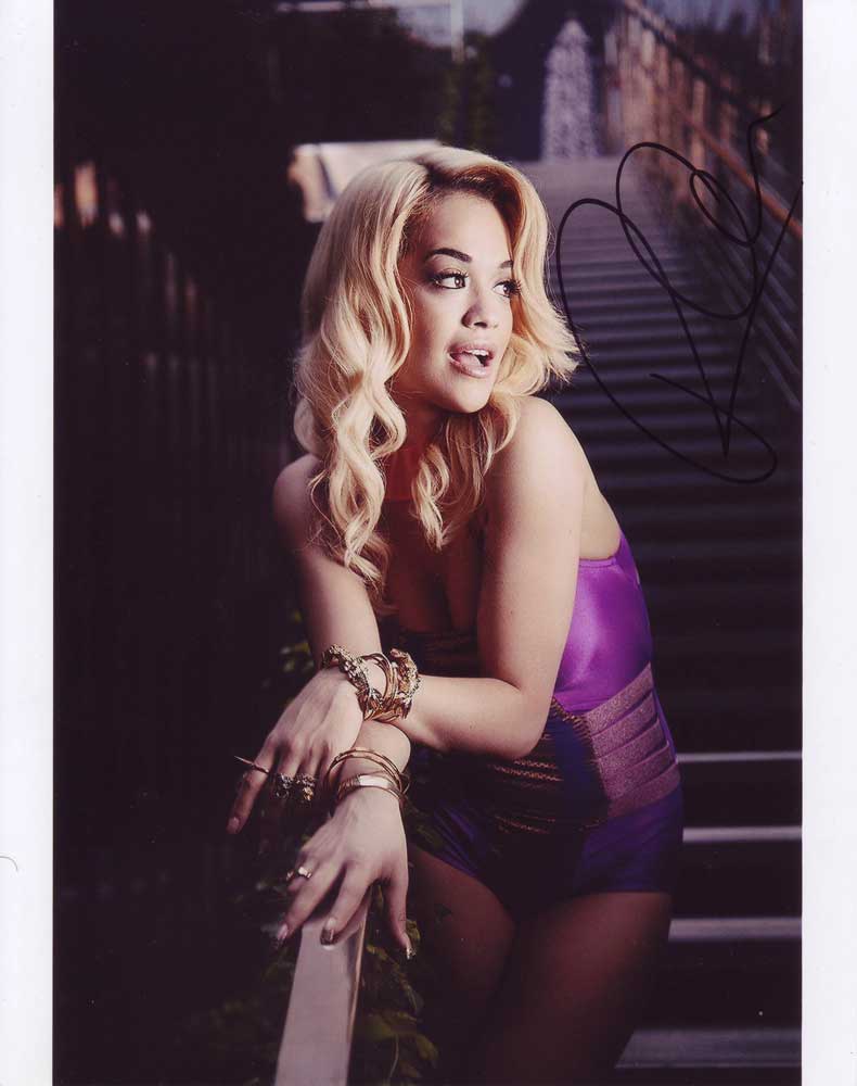 Rita Ora in-person autographed photo