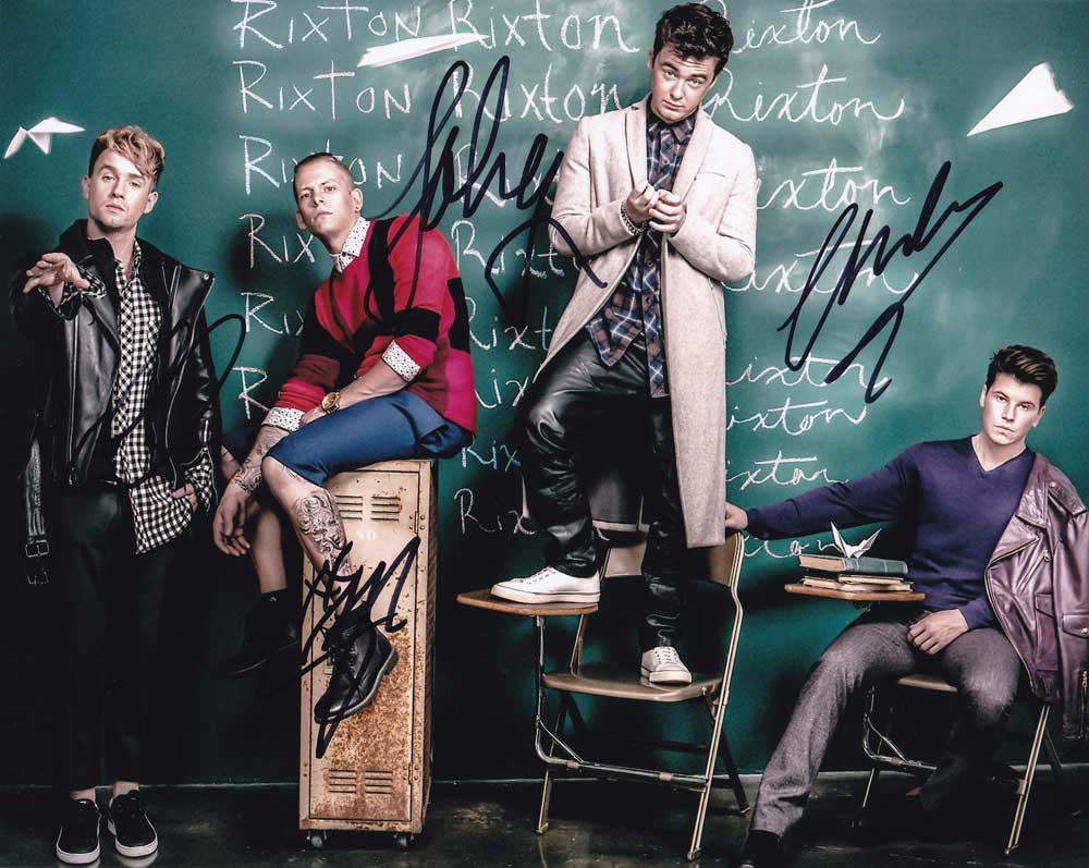 Rixton in-person autographed group photo