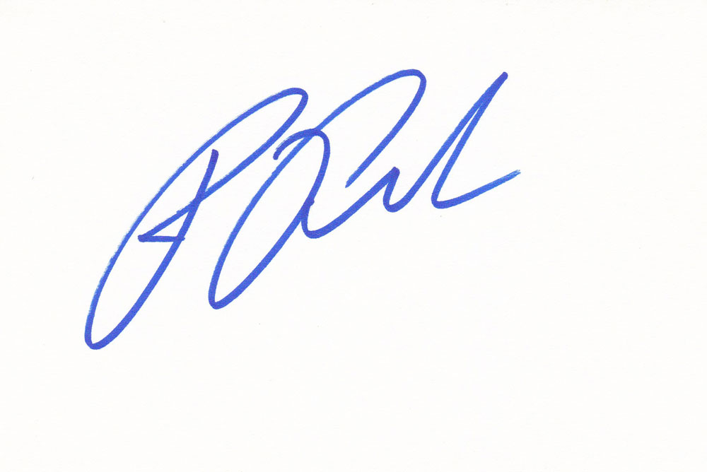 Ron Perlman Autographed Index Card