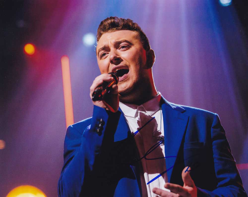 Sam Smith in-person autographed photo