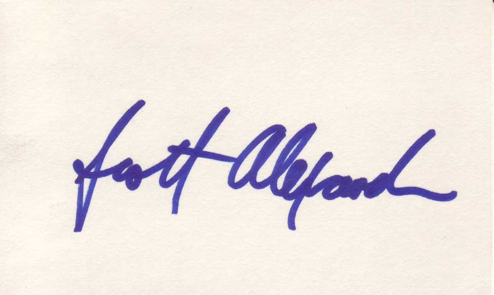 Scott Alexander Autographed 3x5 Index Card