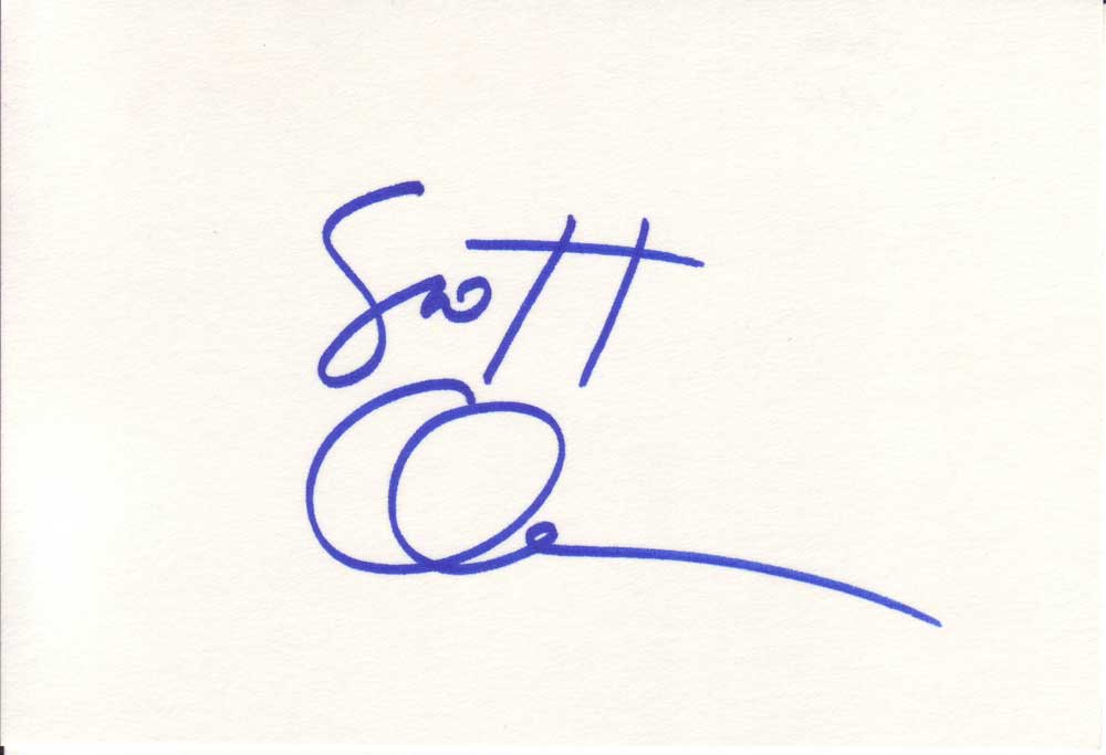 Scott Caan Autographed Index Card