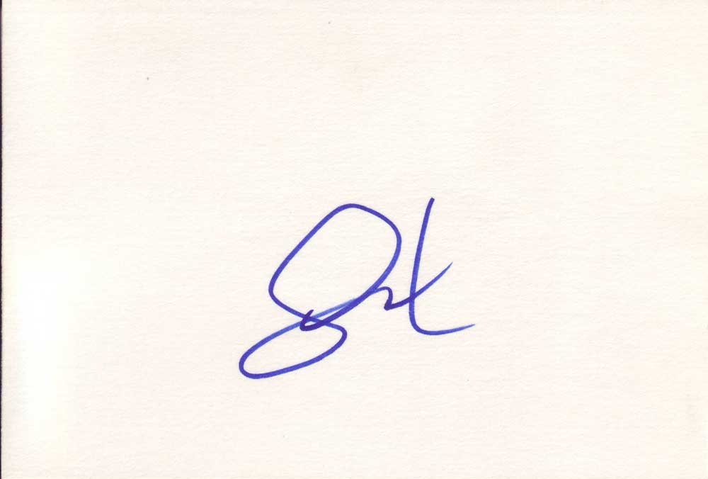 Seal Autographed Index Card