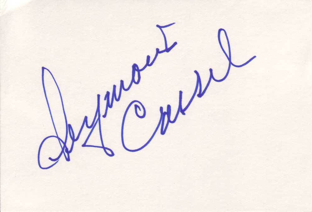 Seymour Cassel Autographed Index Card