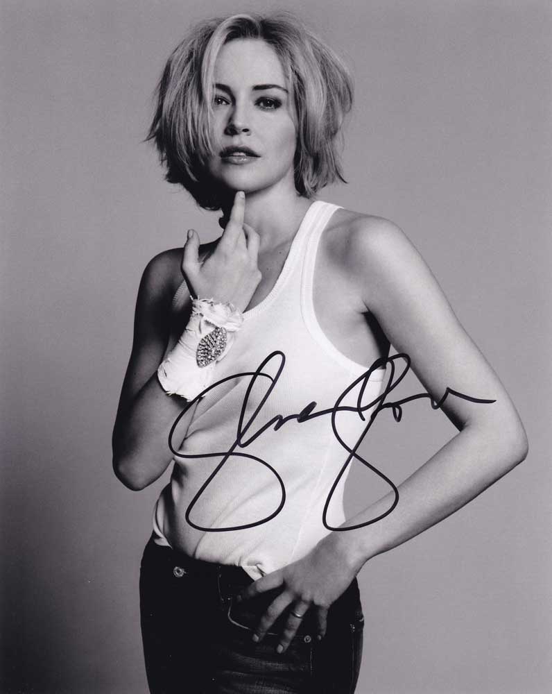 Sharon Stone in-person autographed photo