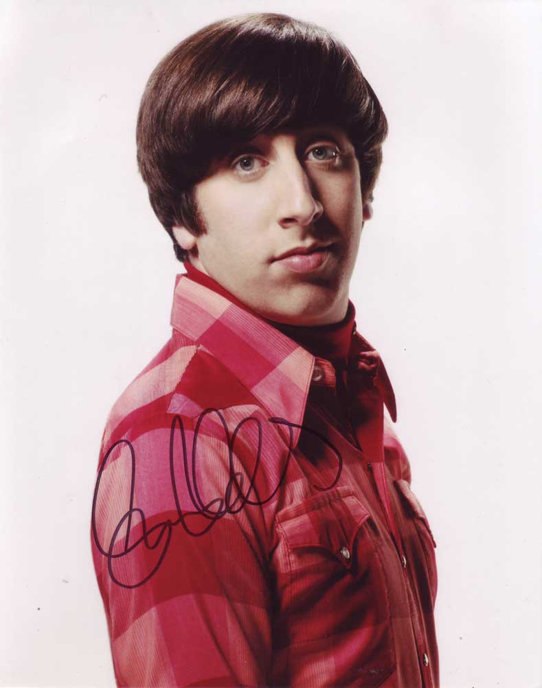 Simon Helberg in-person autographed photo