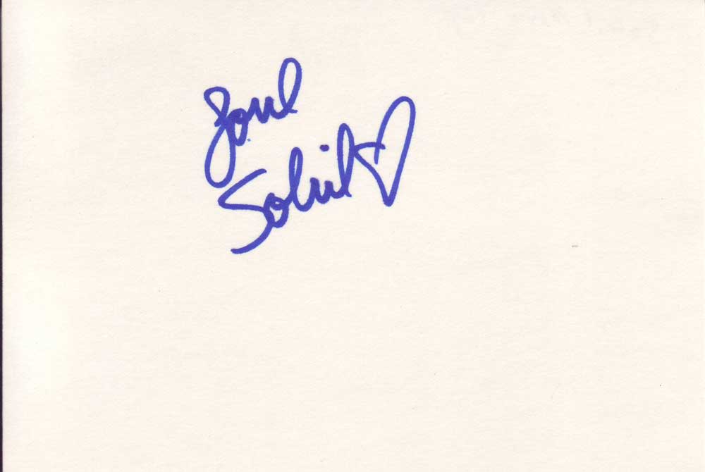 Soleil Moon Frye Autographed Index Card