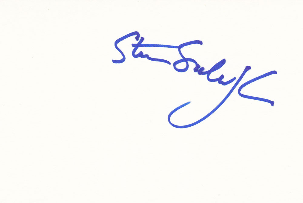Steven Soderbergh Autographed Index Card