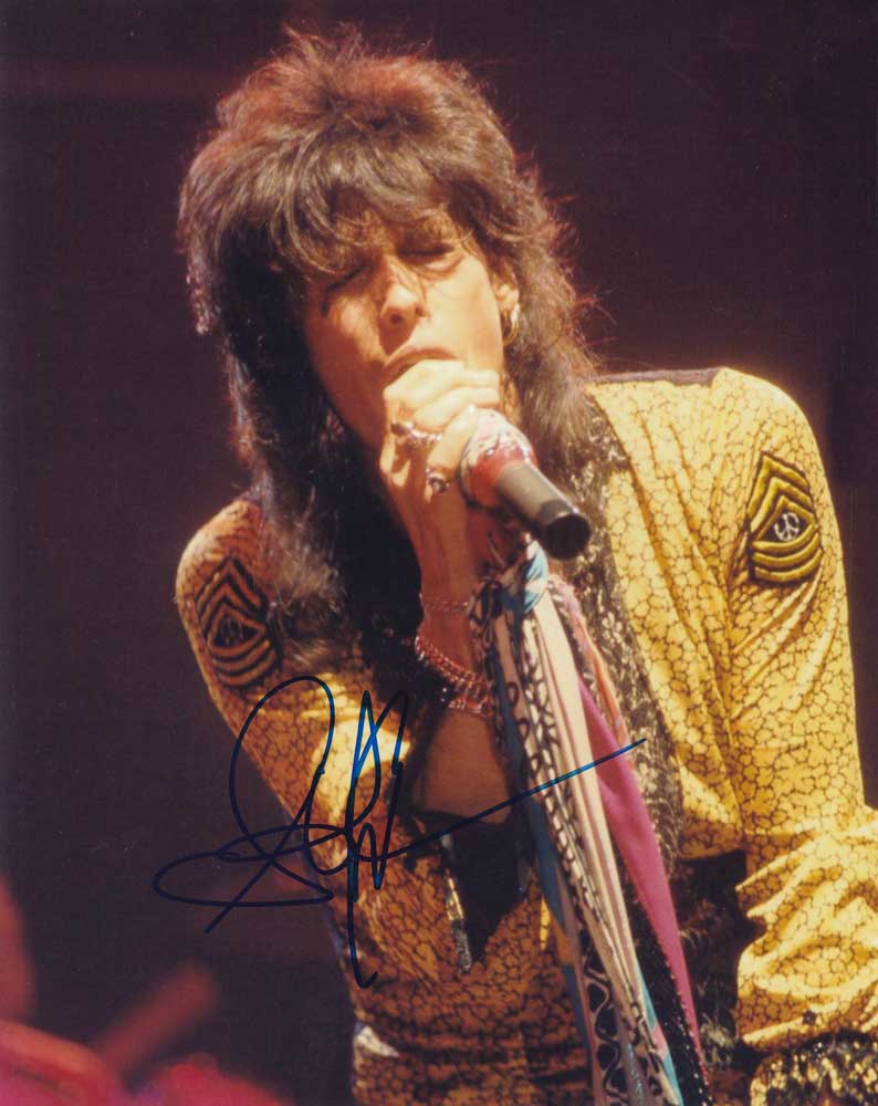 Steven Tyler in-person autographed photo Aerosmith