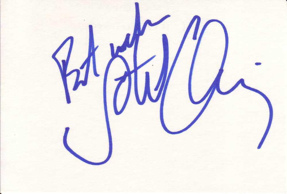 Stockard Channing Autographed Index Card