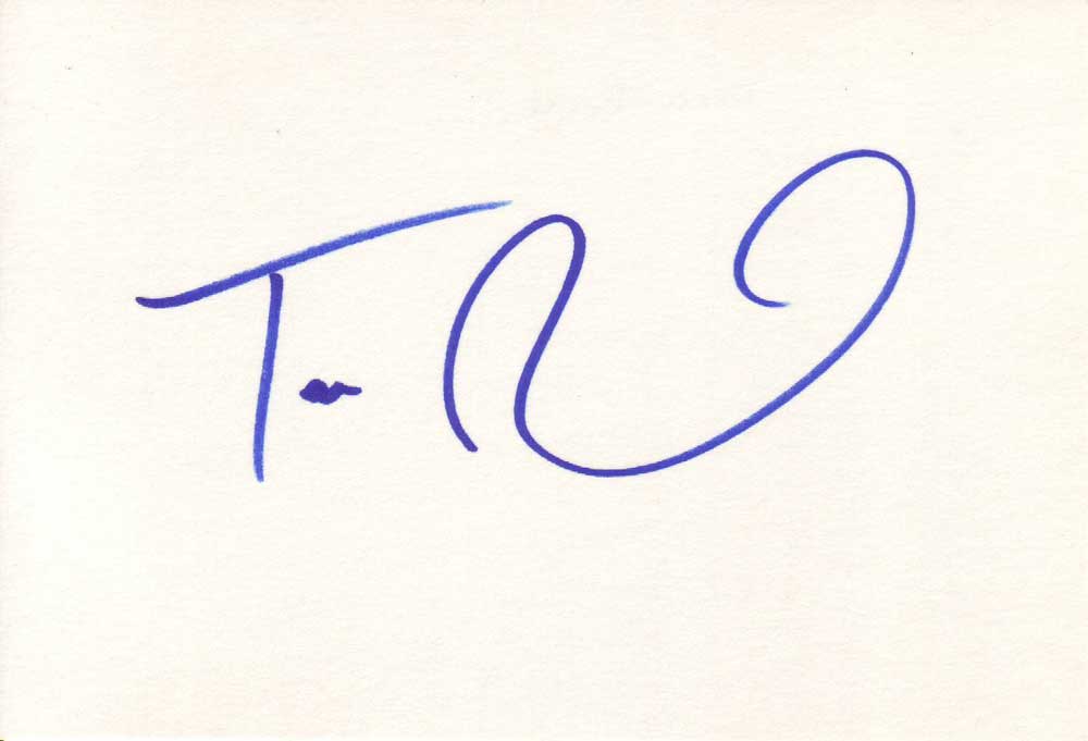 Tara Reid Autographed Index Card