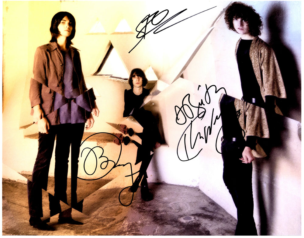 Temples in-person autographed 11 x 14 band photo by all 4