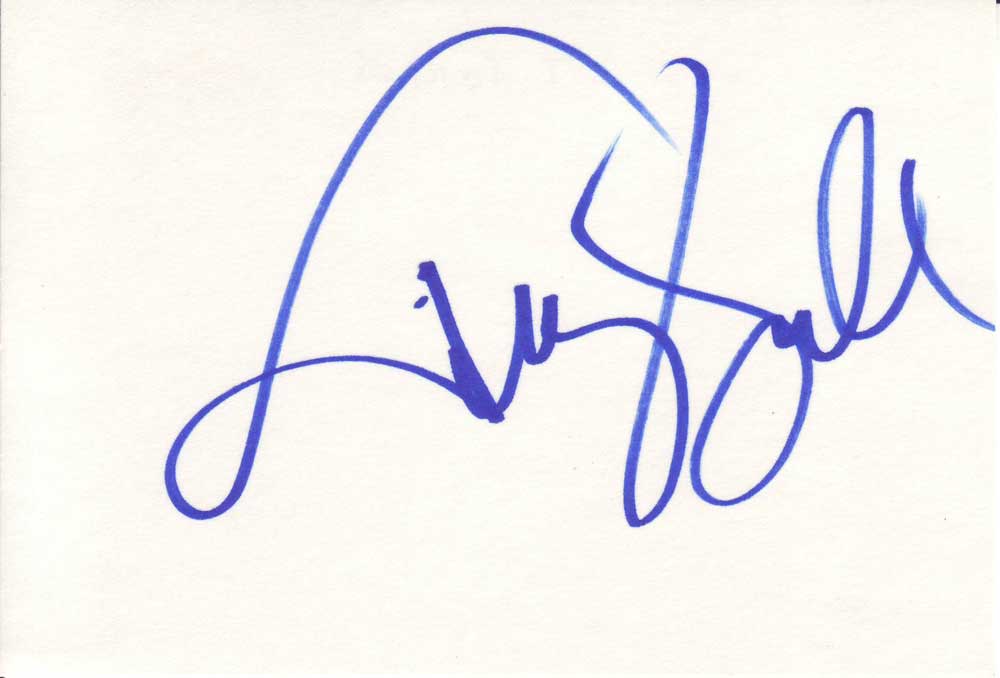 Terry Farrell Autographed Index Card