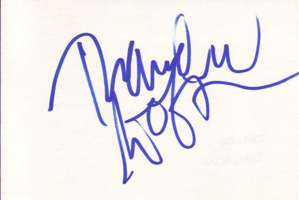 Thandie Newton Autographed Index Card