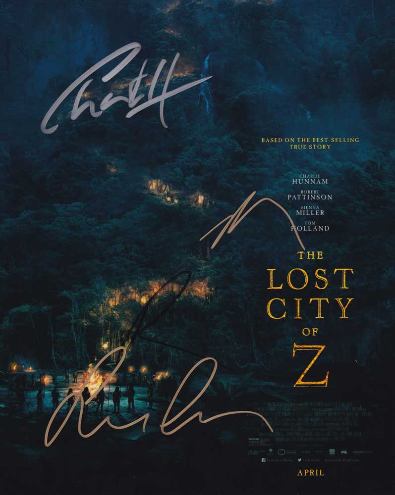The Lost City of Z In-person autographed Cast Photo by 4