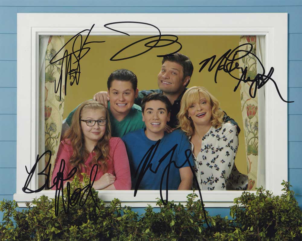 The Real O'Neals In-person autographed Cast Photo