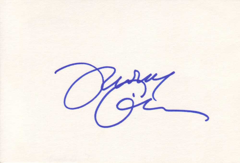Thomas Gibson Autographed Index Card