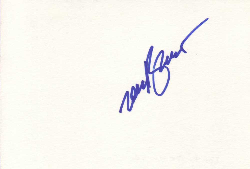 Tony Bennett Autographed Index Card