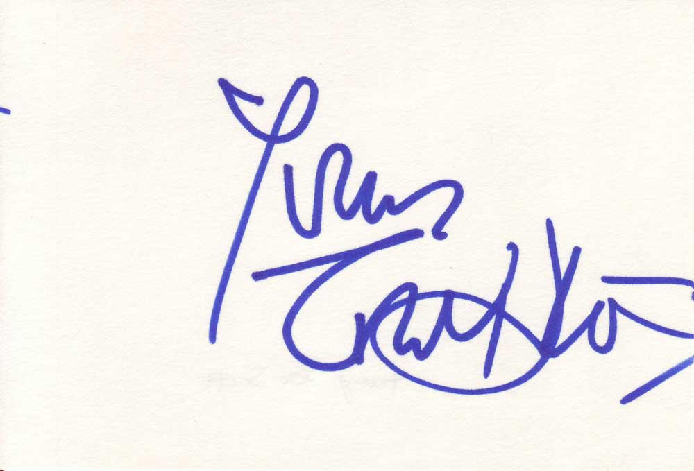 Tony Scott Autographed Index Card