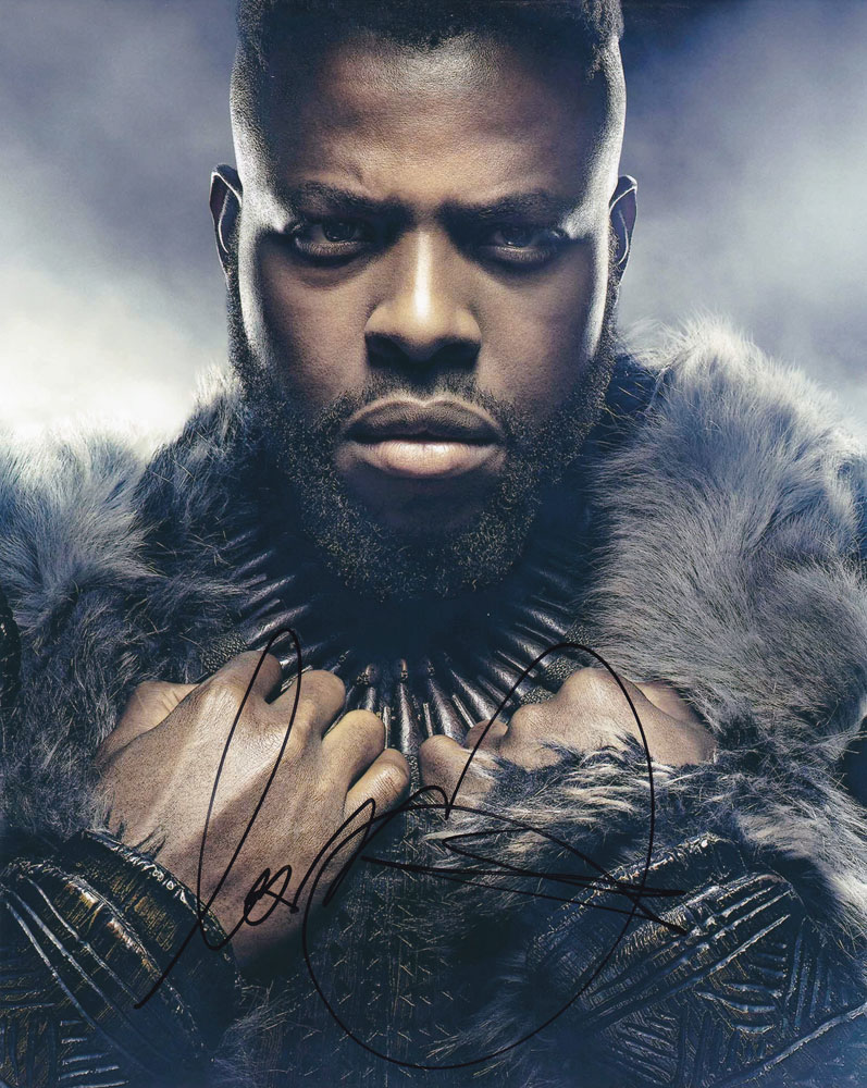 Winston Duke in-person autographed photo Black Panther